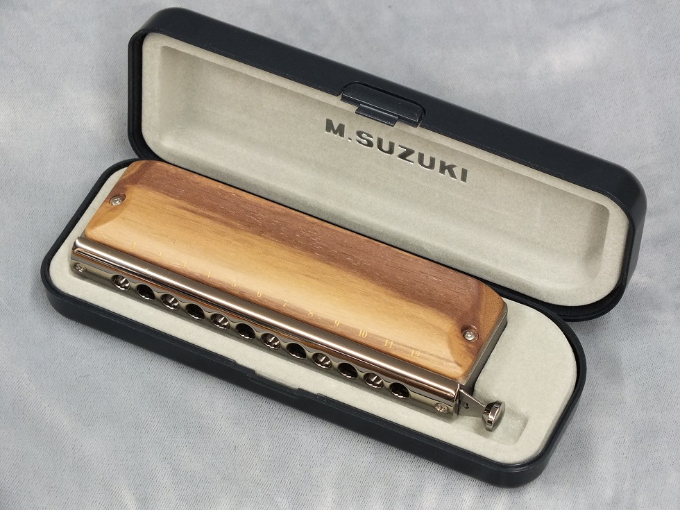 SUZUKI G-48W (木製カバーモデル) 【クロマチックハーモニカ】