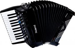 【Roland】 V-accordion FR-1X【赤・黒】 (26鍵/72ベース)《純正ソフトケースサービス》